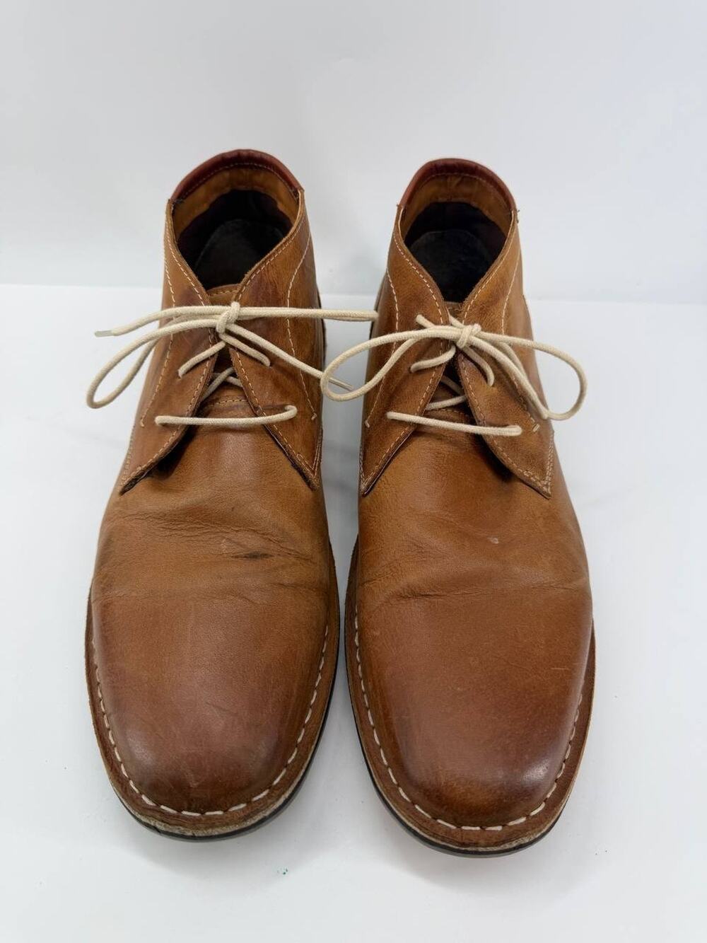 Steve Madden Heston 21 Men’s Tan Leather Chukka Boots US 13 UK 12 EU 47